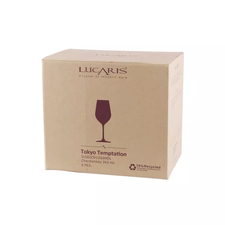 Lucaris Tokyo Temptation Chardonnay 12.34 Oz. 365 mL Set of 6
