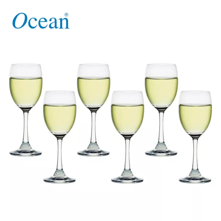 Ocean Glass Diva White Wine 7 Oz. / 207 mL Set Of 6