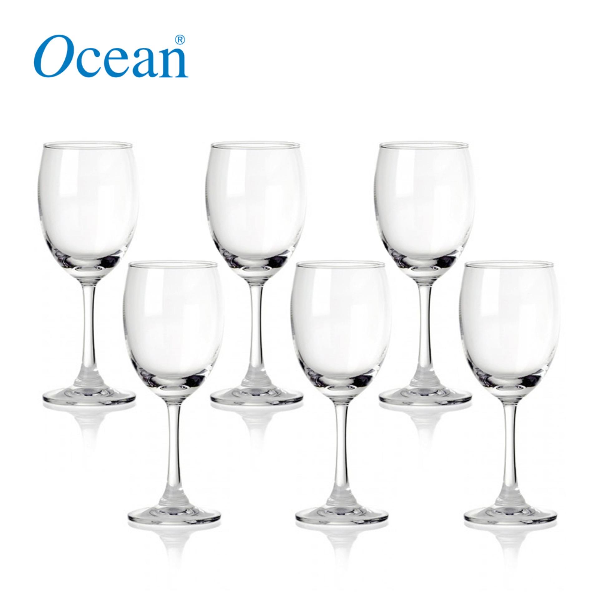 Ocean Glass Duchess Goblet 350 mL 12 14 Oz. Set Of 6