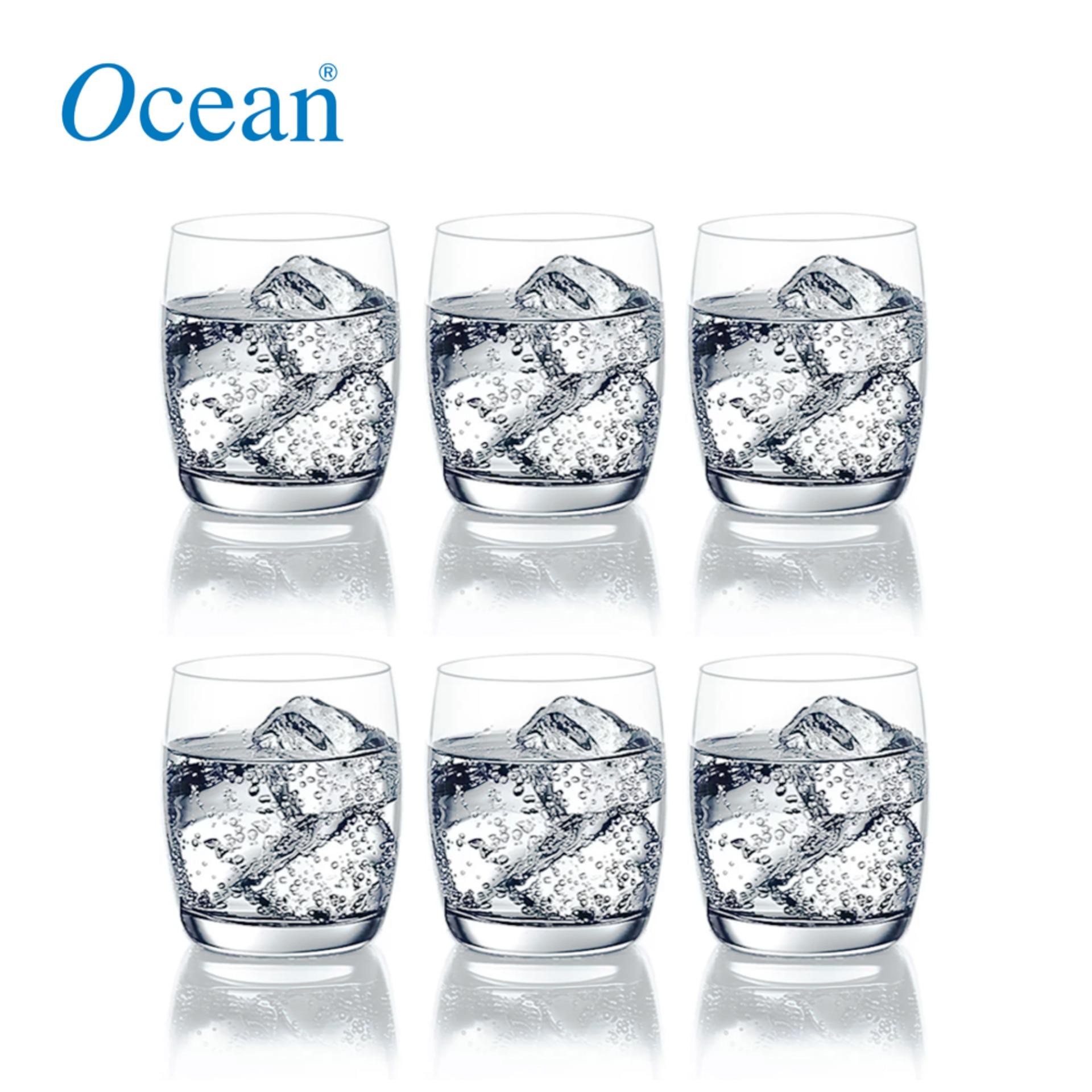 Ocean Glass Iris Rock Tumbler 320 mL 11 Oz. Set Of 6