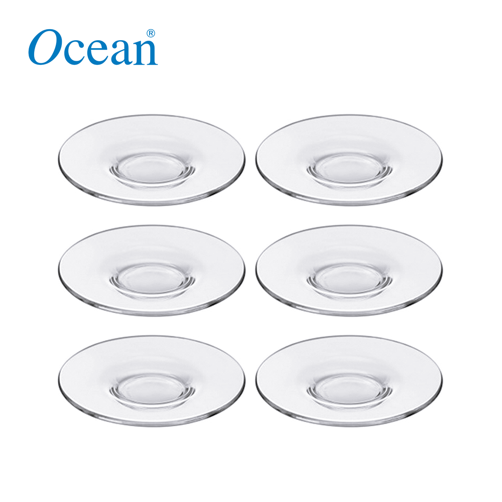Ocean Glass Kenya Espresso Saucer 4 12 11.43 cm Set of 6