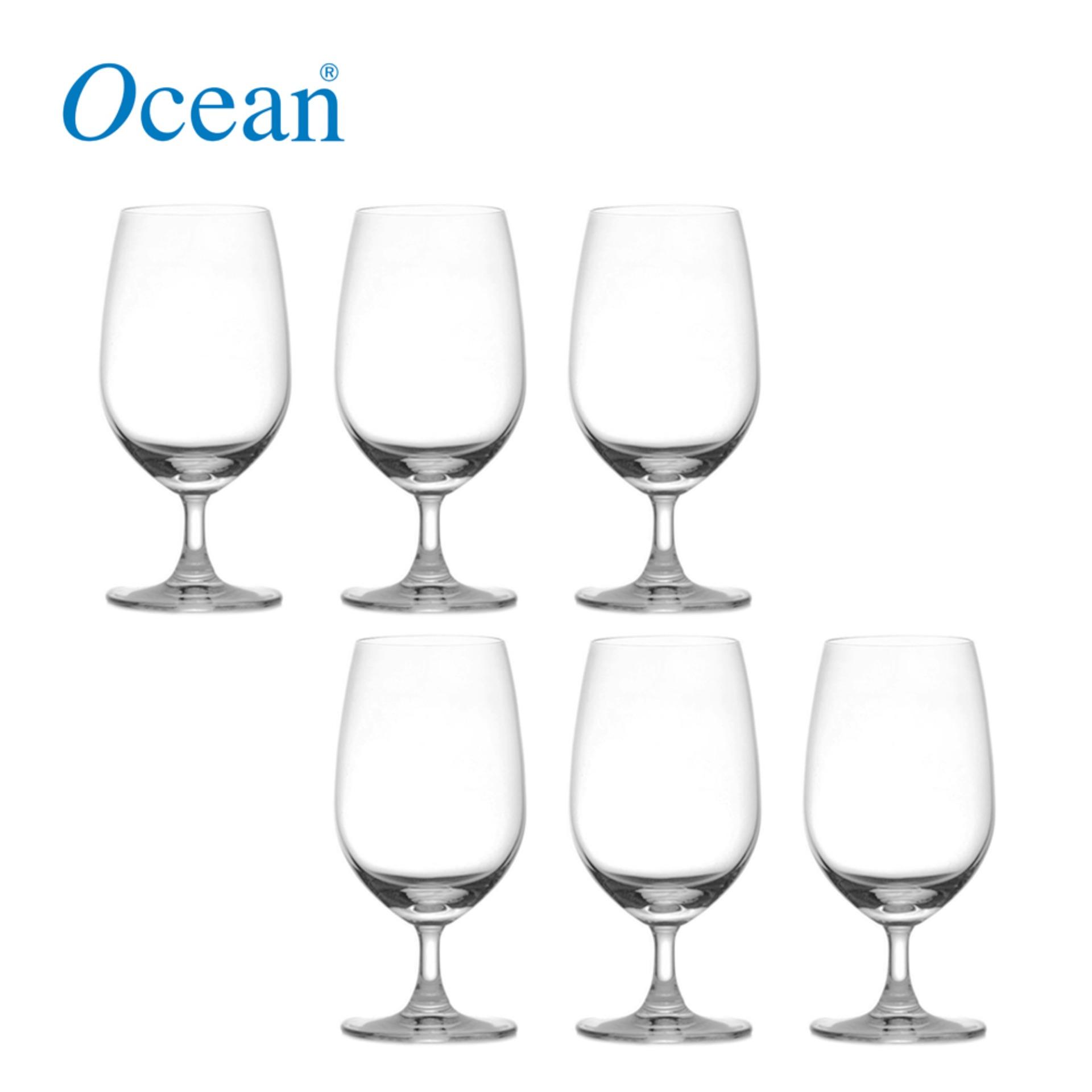 Ocean Glass Madison Water Goblet 425 mL / 15 Oz. Set Of 6
