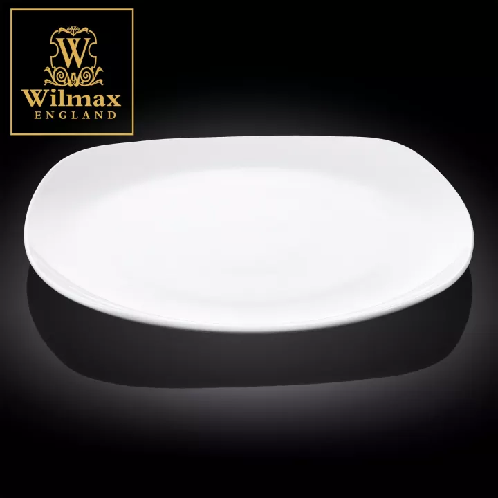 Wilmax England Square Coupe Bread Plate 11 x 11 / 28.5 cm x 28.5 cm Set of 6