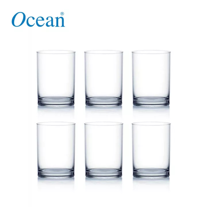 Ocean Glass Fin Line Tumbler 6 1/4 oz (175 ml) Set of 6