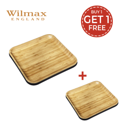 BUY 1 TAKE 1 Wilmax England Bamboo Square Plate 12" x12"/ 30.5cm /30.5cm