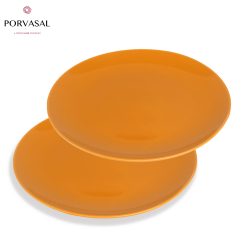 Porvasal Porcelain Show Plate (Yellow) 30cm Set Of 2