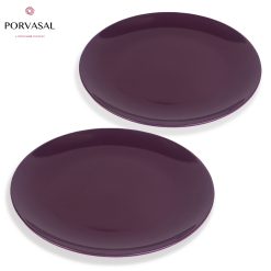 Porvasal Porcelain Show Plate (Purple) Set Of 2