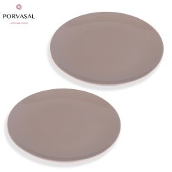 Porvasal Porcelain Show Plate (Gray) Set Of 2