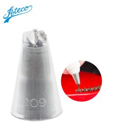Ateco 109 Drop Flower Piping Tip with Bar