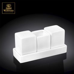 Wilmax England Porcelain Salt and pepper Set in Color Box