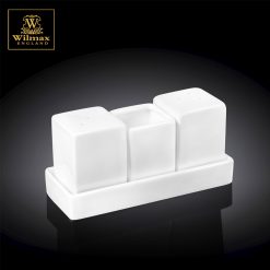 Wilmax England Porcelain Salt and Pepper Set in Color Box