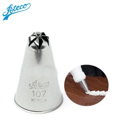 Ateco 107 Drop Flower Piping Tip with Bar