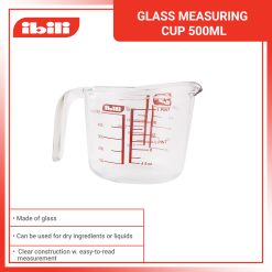 Ibili Glass measuring Cup 500 ml.