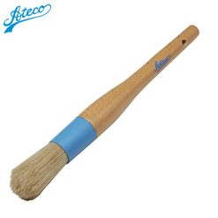 Ateco 60250, 1-1/16-Inch Diameter Round Pastry Brush, White Natural Bristles, Composite Ferrule