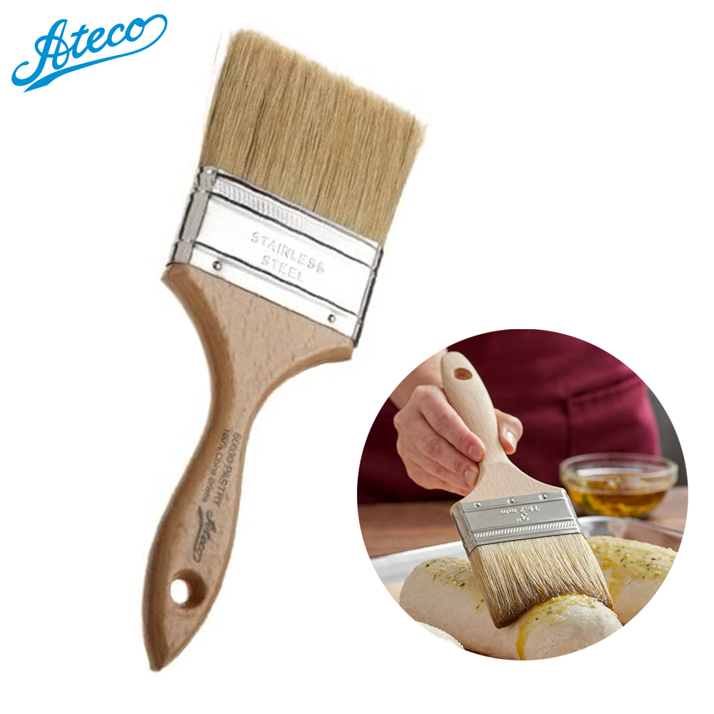 Ateco 60010 1W Boar Bristle Pastry/Basting Brush