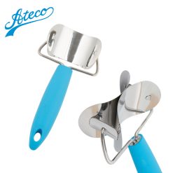 Ateco 2 1/2" Stainless Steel Rolling Circle Cutter with Blue Silicone Handle