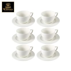 Wilmax Coffee Cup with Saucer 3oz./ 75ml (set of 6)