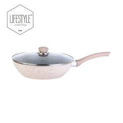 LIFESTYLE SIGNATURE 28CM INDUCTION FORGE FORGE DEEP FRYPAN WITH LID