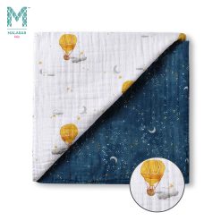 Malabar Baby Organic Muslin Snug Blankets (Reversible) Mystical Night