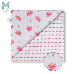 Malabar Baby Organic Muslin Snug Blankets (Reversible) Lotus