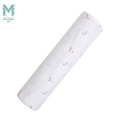 Malabar Baby Ph Organic Muslin Single Swaddle Pink Star
