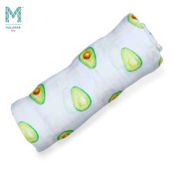 Malabar Baby Organic Muslin Single Swaddle Avocado