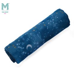 Malabar Baby Organic Muslin Single Swaddle Starry Night