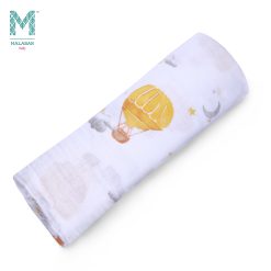 Malabar Baby Organic Muslin Single Swaddle Hot Air Balloon