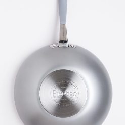 Prestige Prism Induction Aluminum Open Stir Fry, Silver, 28 cm