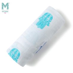 Malabar Baby Ph Organic Muslin Single Swaddle -Hamsa