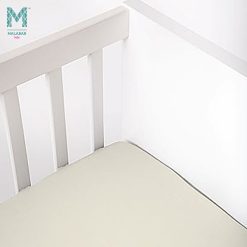 Malabar Baby Organic Cotton Fitted Cribsheets Off White / Cotton Clouds
