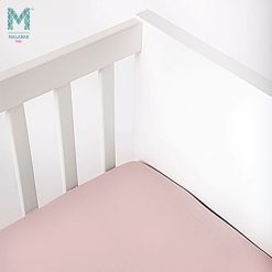 Malabar Baby Organic Cotton Fitted Cribsheets Pink City
