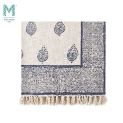 Malabar Baby Cotton Hand-Printed Couch Throw - Fort