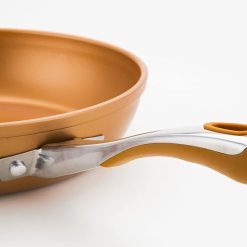 Prestige Prism Induction Aluminum Open Skillet Fry Pan, Copper, 24 cm