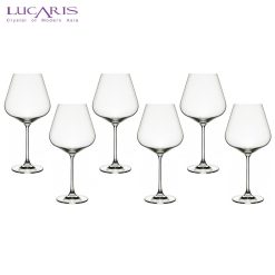 Lucaris Hong Kong Hip Burgundy 31 Oz. / 910 mL Set of 6