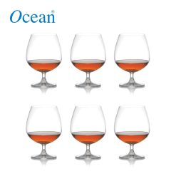 Ocean Glass Madison Cognac 650 mL / 22 3/4 Set of 6