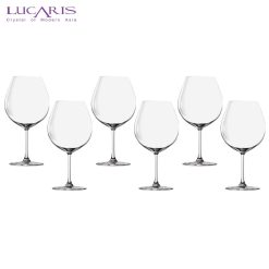 Lucaris Bangkok Bliss Burgundy 25.4 Oz. / 750 mL Set of 6