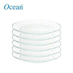 Ocean Glass Assurance Shallow Plate 7 1/2  Inches / 19.05 cm Set of 6