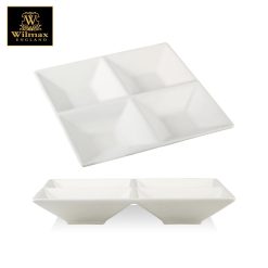 Wilmax England Divided Square Dish Set of 2