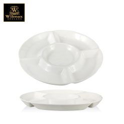 Wilmax England Divided Round Dish Set of 2