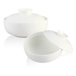 Wilmax England Soup Cup With Lid   ( Set of 2 )