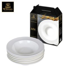 Wilmax Julia Deep Plate 9 inches / 22.5 cm Porcelain  ( Set of 6 )