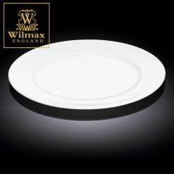 Wilmax England Round Rim Dinner Plate 12.4  / 31.5 cm Porcelain ( Set of 6 )