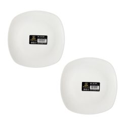 Wilmax England Square Coupe Dessert Plate Porcelain ( Set of 2 )