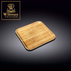 Wilmax England Natural Bamboo Square Plate 6 ×6  Inches / 20.5 CM × 7 CM