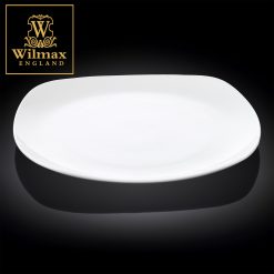 Wilmax England Square Coupe Bread Plate 11  x 11  / 28.5 cm x 28.5 cm Set of 6