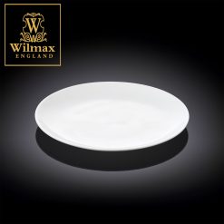 Wilmax England Round Coupe Rolled Rim Base Bread Plate 6  / 15.24 cm Set of 6