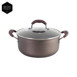 Lifestyle Cookware Vintage Non-Stick Forged Stone Marble 24CM Aluminum Dutch Oven Casserole