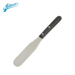 Ateco USA Stainless Steel Straight Blade Spatula 6  Inches / 15 cm (Black)