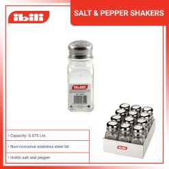 Ibili Large Salt & Pepper Shakers (Pack of 12)